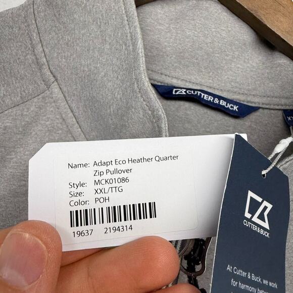 Minnesota University Quarter Zip Men's 2XL Gray 1/4 Golf Tech Embroidered NEW - Picture 7 of 10